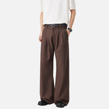 DAXUEN Wide-leg trousers in dark grey, black, and dark brown