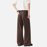 DAXUEN Wide-leg trousers in dark grey, black, and dark brown