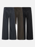 DAXUEN Wide-leg trousers in dark grey, black, and dark brown