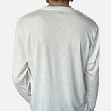 DAXUEN Long sleeve crew neck t-shirt with text graphic