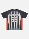 DAXUEN Short-sleeved crew-neck color block T-shirt
