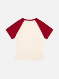 DAXUEN Slim-fit raglan sleeve T-shirt with bear graphic