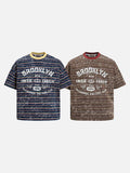 DAXUEN Oversized short-sleeve T-shirt with Brooklyn graphic
