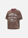 DAXUEN Oversized short-sleeve T-shirt with Brooklyn graphic