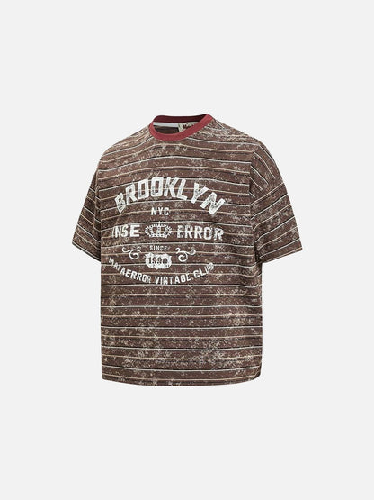 DAXUEN Oversized short-sleeve T-shirt with Brooklyn graphic