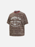 DAXUEN Oversized short-sleeve T-shirt with Brooklyn graphic