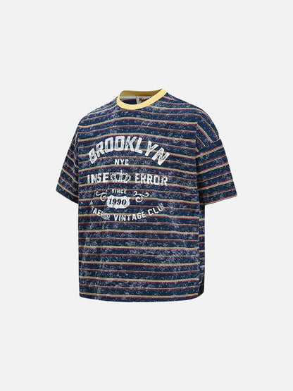 DAXUEN Oversized short-sleeve T-shirt with Brooklyn graphic