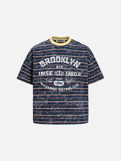 DAXUEN Oversized short-sleeve T-shirt with Brooklyn graphic