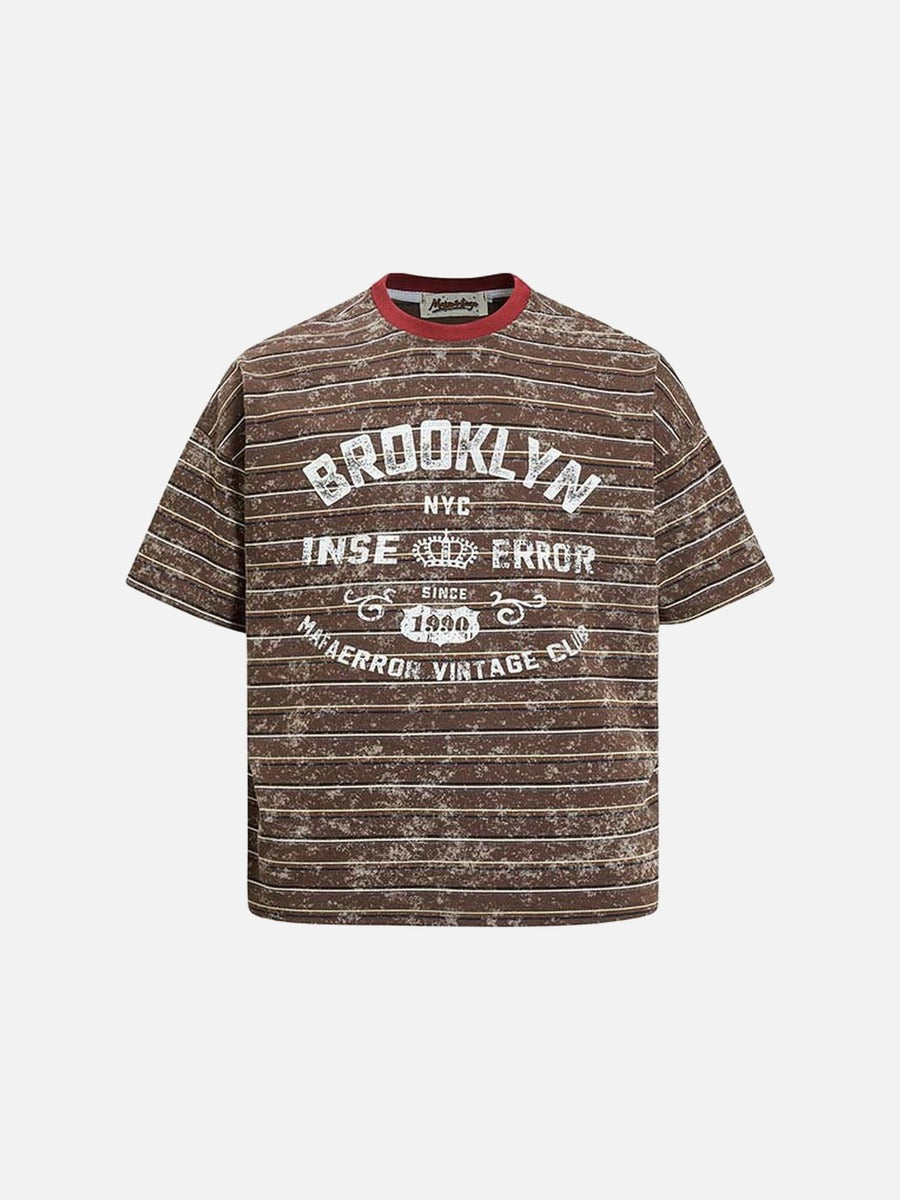 DAXUEN Oversized short-sleeve T-shirt with Brooklyn graphic