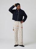 DAXUEN Women's wide leg lounge pants with cartoon print — model photo