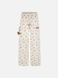 DAXUEN Women's wide leg lounge pants with cartoon print