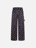 DAXUEN Women's wide leg lounge pants with cartoon print