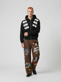 DAXUEN Retro Cartoon Wide-Leg Pants | DAXUEN — model photo