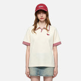 DAXUEN Short-sleeved polo shirt with checkered details