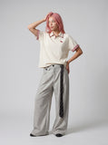 DAXUEN Short-sleeved polo shirt with checkered details — model photo