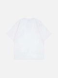 DAXUEN Loose-fitting black and white graphic t-shirt