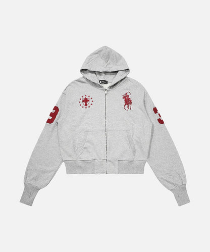 DAXUEN Cropped hooded sweatshirt with graphics