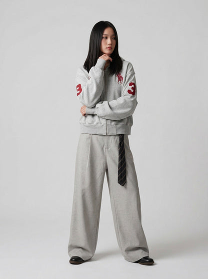 DAXUEN Cropped hooded sweatshirt with graphics — model photo