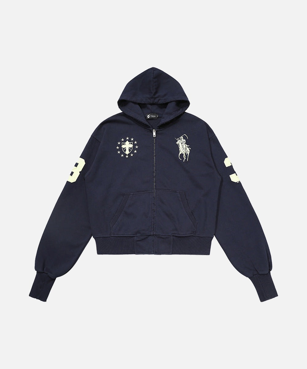 DAXUEN Cropped hooded sweatshirt with graphics