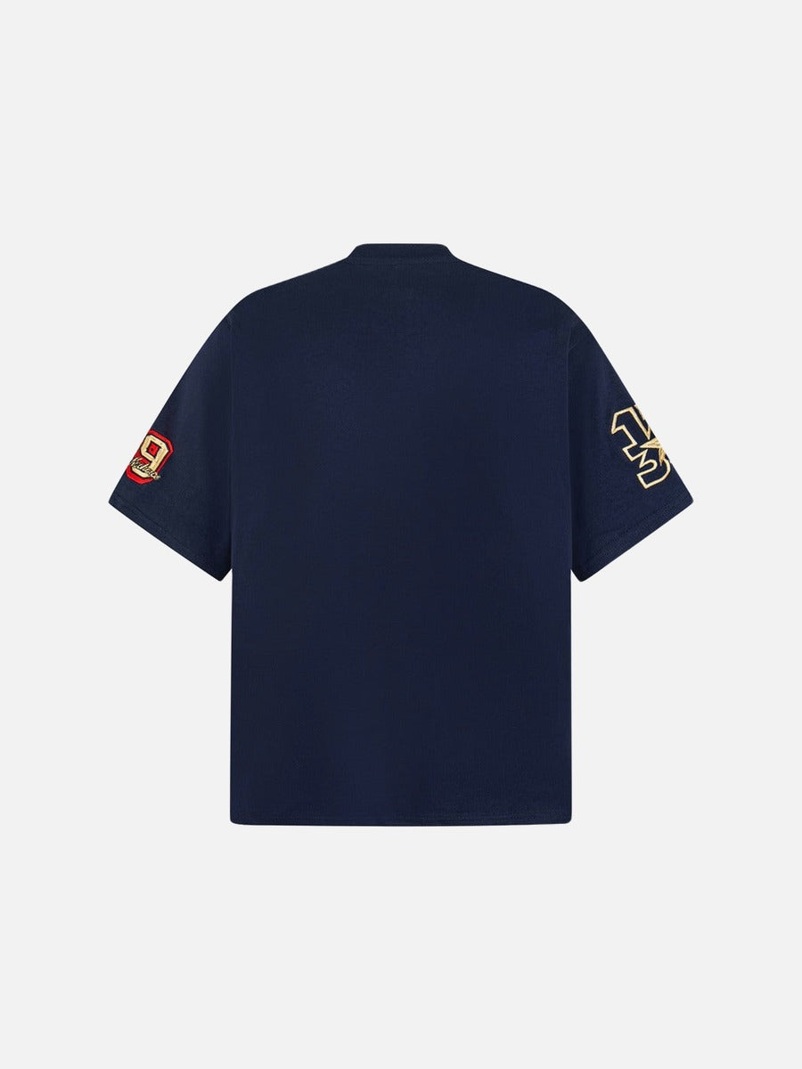 DAXUEN Oversized short-sleeved embroidered T-shirt