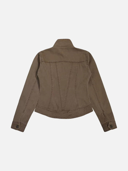 DAXUEN Fitted cropped jacket with stand-up collar