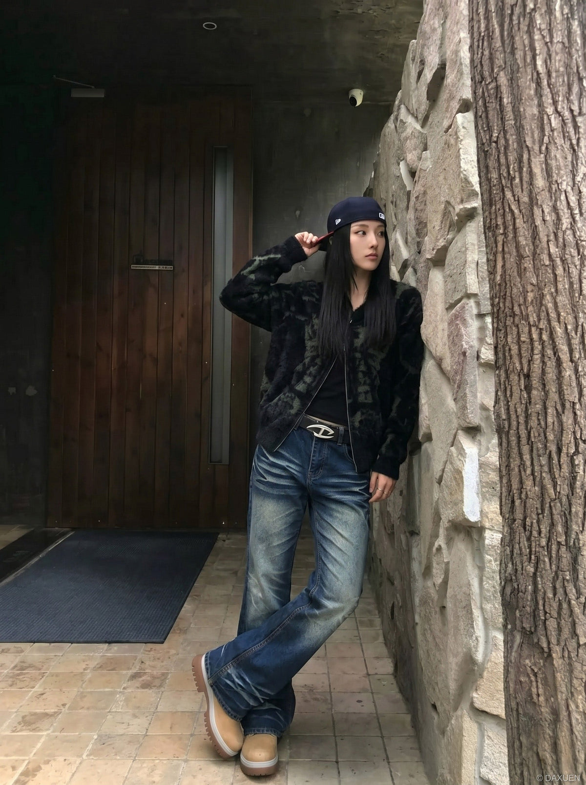 Retro Flare Cut Jeans - Men's