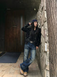 Retro Flare Cut Jeans - Men's