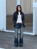 Retro Flare Cut Jeans - Men's