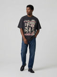 DAXUEN Short-sleeved crew neck graphic T-shirt — model photo