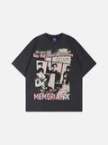 DAXUEN Short-sleeved crew neck graphic T-shirt