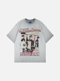 DAXUEN Short-sleeved crew neck graphic T-shirt