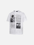 DAXUEN Retro graphic short-sleeved t-shirt