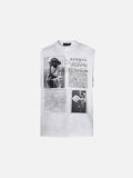 DAXUEN Retro graphic short-sleeved t-shirt