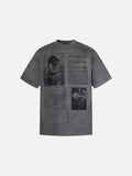 DAXUEN Retro graphic short-sleeved t-shirt