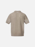 DAXUEN Men's short-sleeved knitted polo shirt