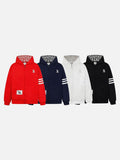 DAXUEN Retro letter graphic hooded sweatshirt