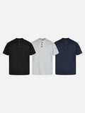 DAXUEN Retro stand-collar short-sleeve shirt