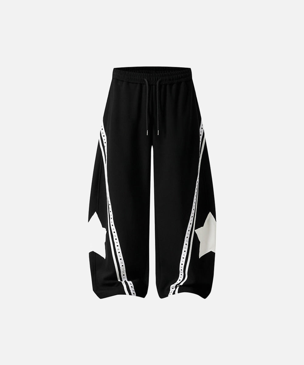 DAXUEN Loose-fitting wide-leg sweatpants with star graphic