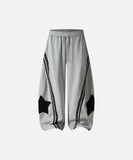 DAXUEN Loose-fitting wide-leg sweatpants with star graphic