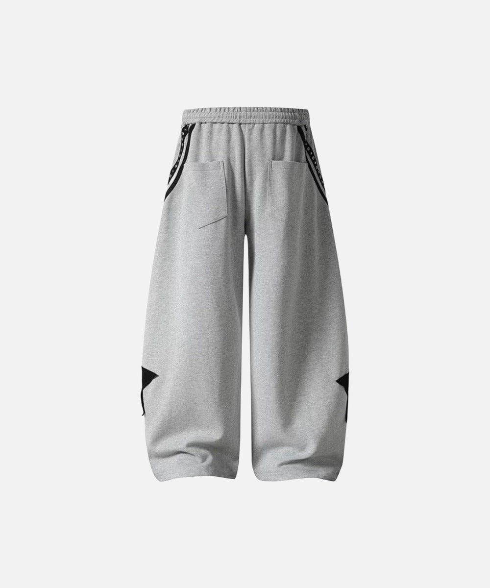 DAXUEN Loose-fitting wide-leg sweatpants with star graphic