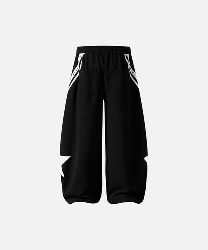 DAXUEN Loose-fitting wide-leg sweatpants with star graphic