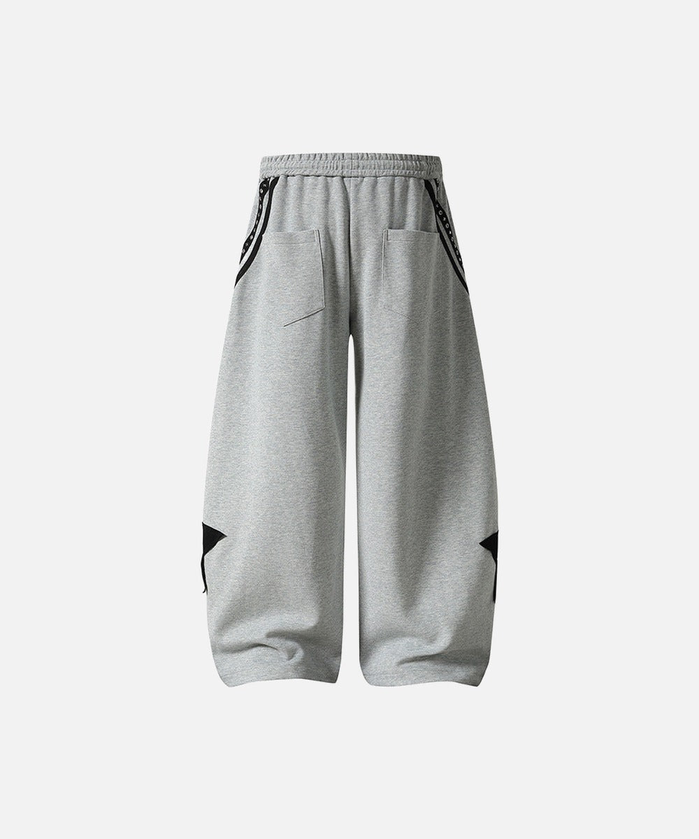 DAXUEN Loose-fitting wide-leg sweatpants with star graphic