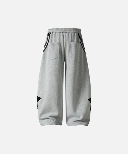 DAXUEN Loose-fitting wide-leg sweatpants with star graphic