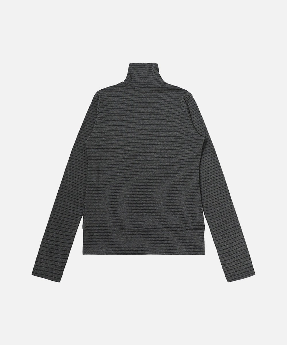 DAXUEN Fitted long-sleeved turtleneck top with star graphic