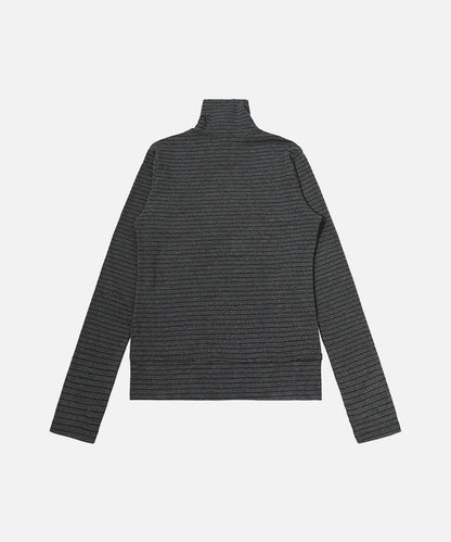 DAXUEN Fitted long-sleeved turtleneck top with star graphic