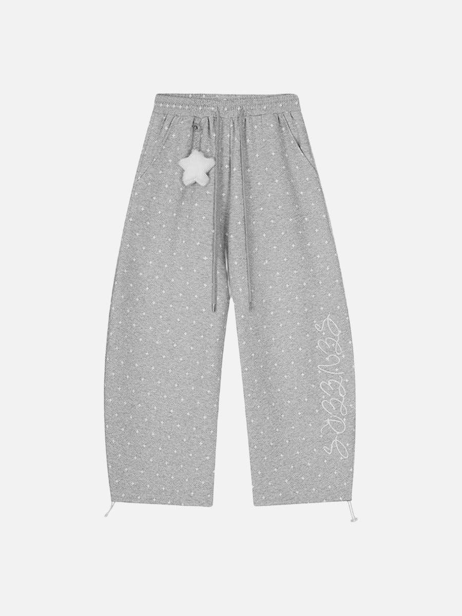 DAXUEN Wide-leg sweatpants with star print