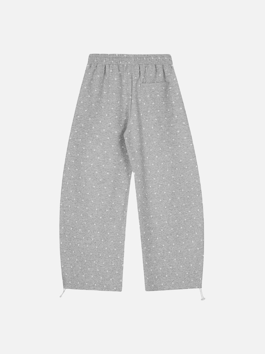 DAXUEN Wide-leg sweatpants with star print