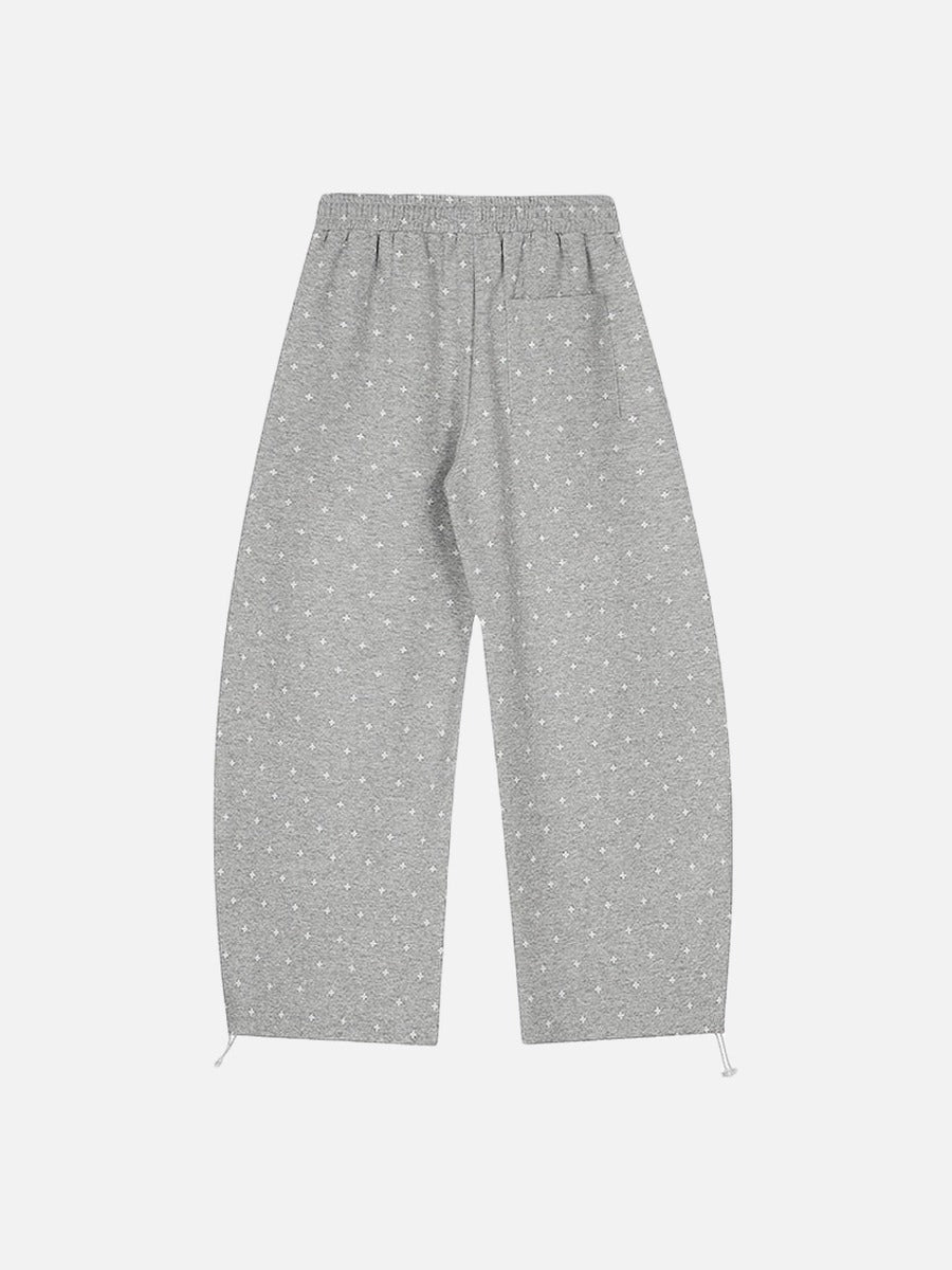 DAXUEN Wide-leg sweatpants with star print