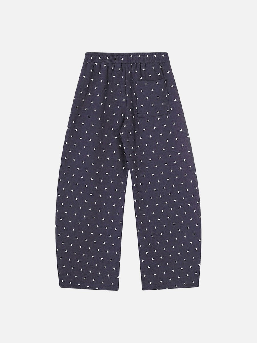 DAXUEN Wide-leg sweatpants with star print