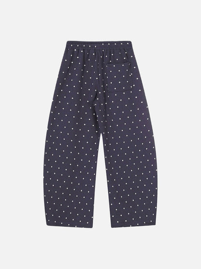 DAXUEN Wide-leg sweatpants with star print